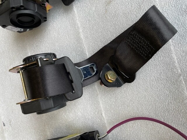 06 MASERATI QUATTROPORTE M139 OEM BLACK FRONT REAR SEATBELTS SEAT BELTS