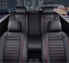 Fit For Honda Accord Leather Car Seat Covers Front Rear Full Set Protectors Pad