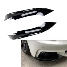 Front Bumper Lip Splitter Side Air Vent Cover Canards Spoiler Fit BMW 4 Series