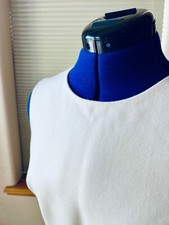 J Crew Twill Women's Dress Off White Cream Sleeveless Size 6