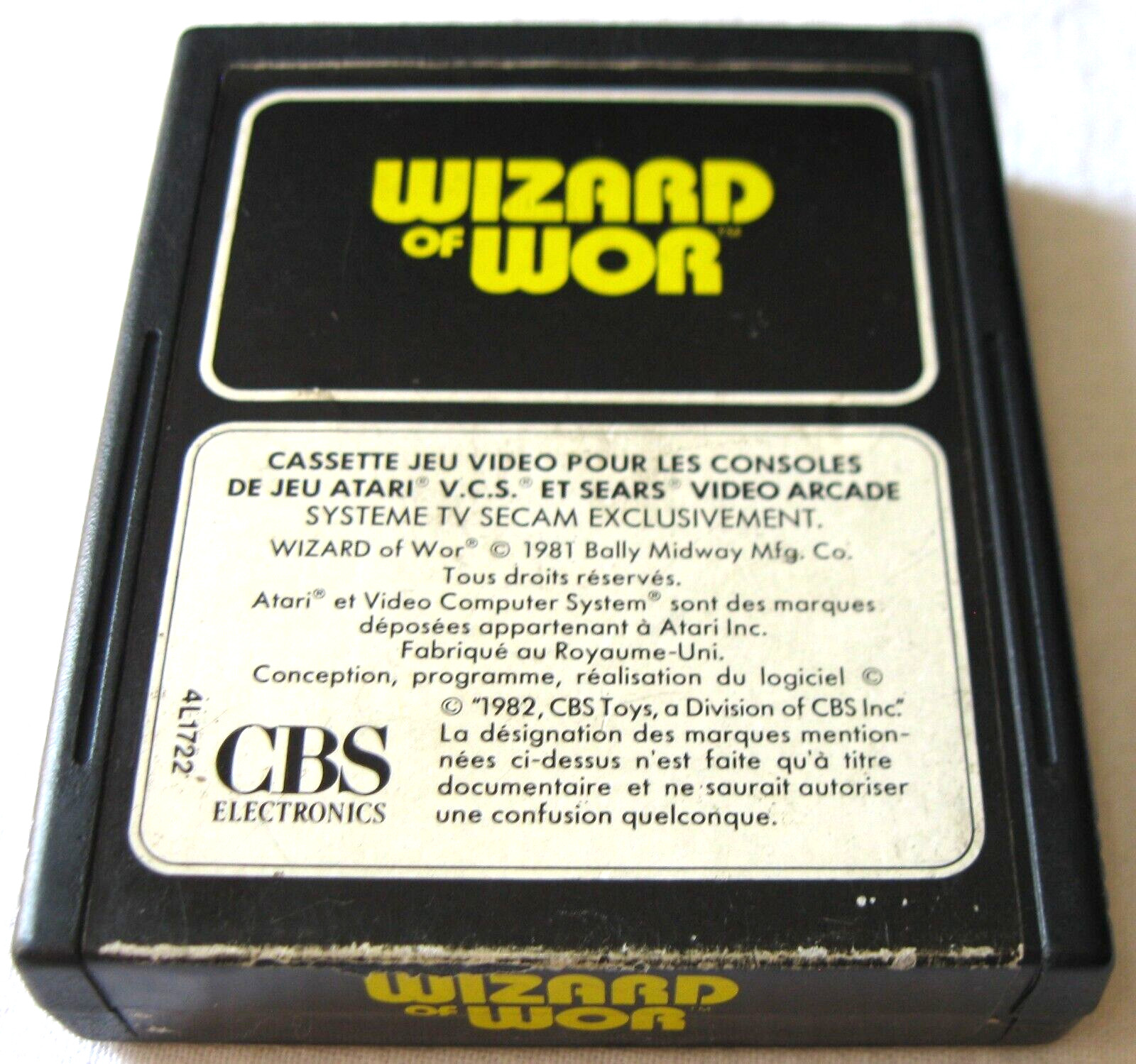 wizard of wor authentique version originale atari 2600