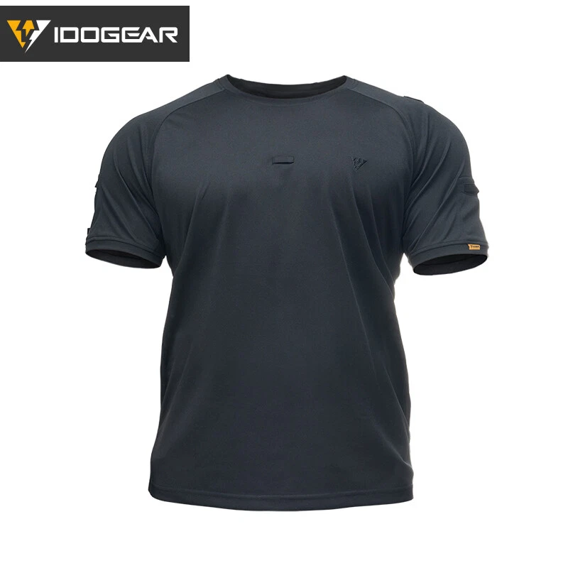 IDOGEAR Tactical Summer T shirt Sports t-shirts Short Sleeve Black Men t-shirts  - Image 3 of 4