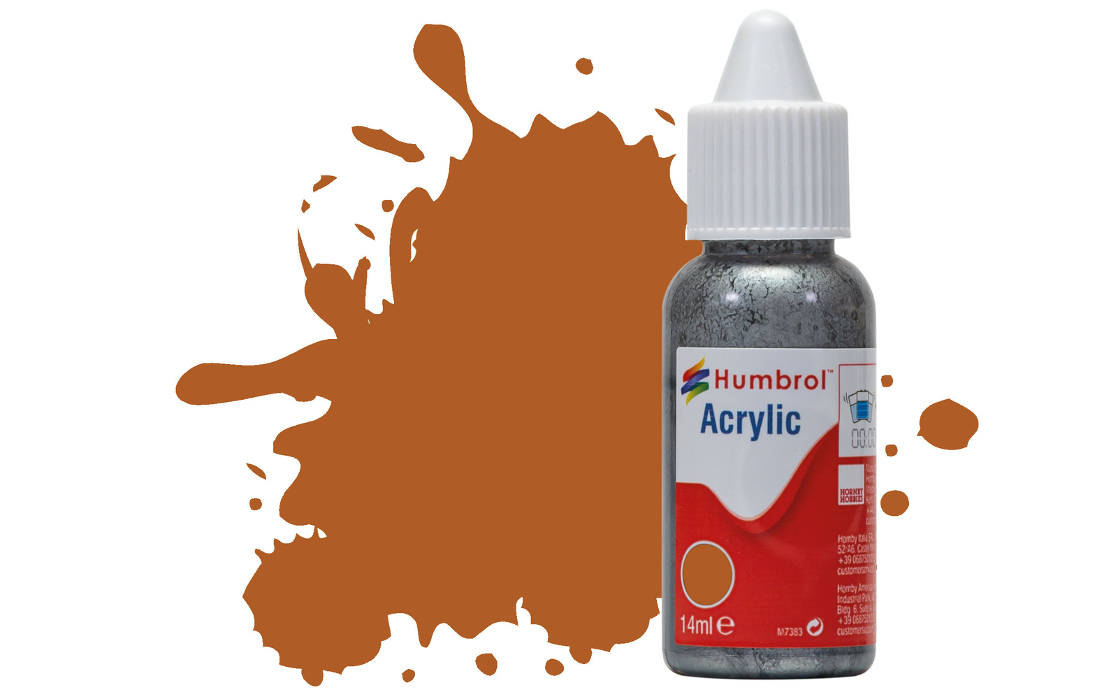 Humbrol DB0055 No.55 Bronze Metallic 14ml Acrylic Paint Dropper Bottle