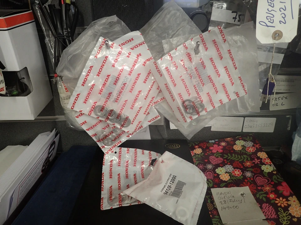 GENUINE HONDA OIL SUMP WASHER ***SOLD INDIVIDUALLY***  12MM 94109-12000 - Image 2 of 2