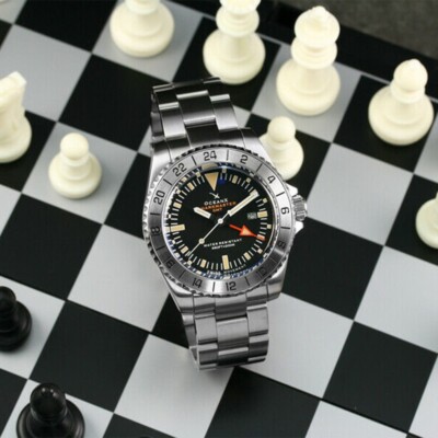 OceanX Sharkmaster GMT Swiss Movement Men's Diver Watch 42mm SMS