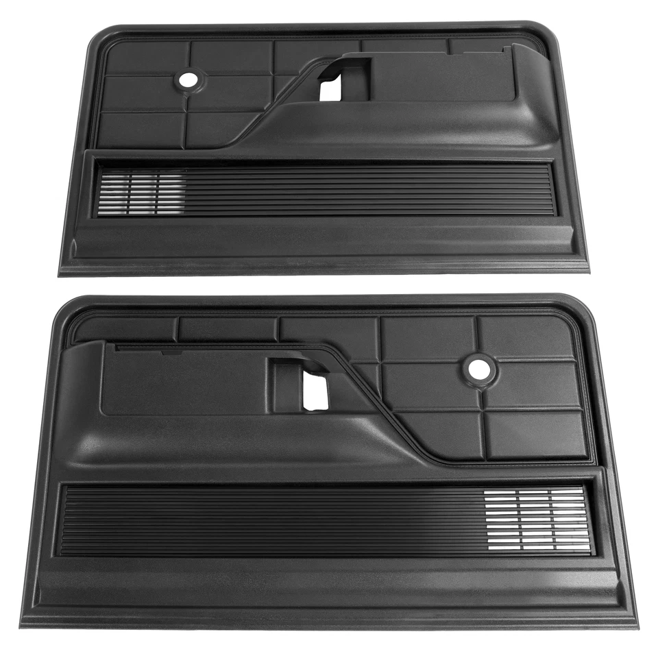 Fit 73-79 Ford F-100 F-150 F-250/ 78-79 Ford Bronco Interior Door Panels Black Foto 2 de 4