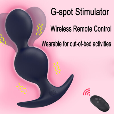 REMOTE VIBRATING-ANAL-BUTT-PLUG-SEX-Toy For-WOMEN-MEN-MASSAGER-Wearable  Vibrator | eBay