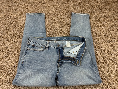 Jeans Banana Republic Legacy uomo 33x30 slim fit dritto blu denim elasticizzato - Foto 5 di 13