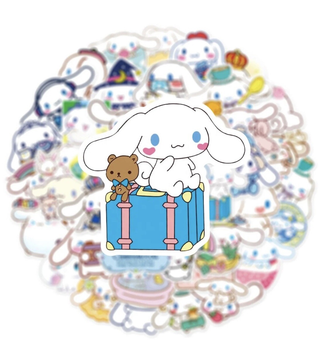 Pin Émail Cinnamoroll Sanrio Kaomoji Mignon 27.5x13mm - Bijou Streetwear Kawaii