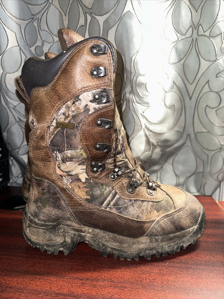 Cabela's Dry-Plus X4 Leather Shoes Men Sze 8 EE Brow… - Gem