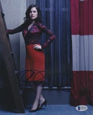 CAROLINE DHAVERNAS SIGNED 8X10 PHOTO HANNIBAL BECKETT BAS AUTOGRAPH AUTO COA C