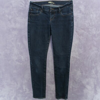 Old Navy Womans The Diva Dark Straight Denim Blue Jeans Size 2 Reg Casual Pants