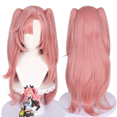 Game Zenless Zone Zero Cosplay Nicole Demara Pink Wig Dual