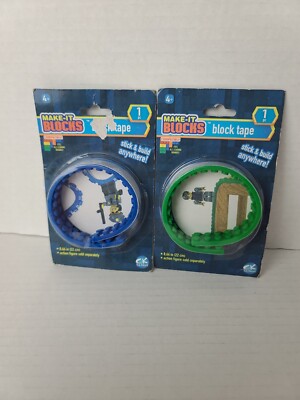 2X NEW SEALED *make it blocks* Block Tape