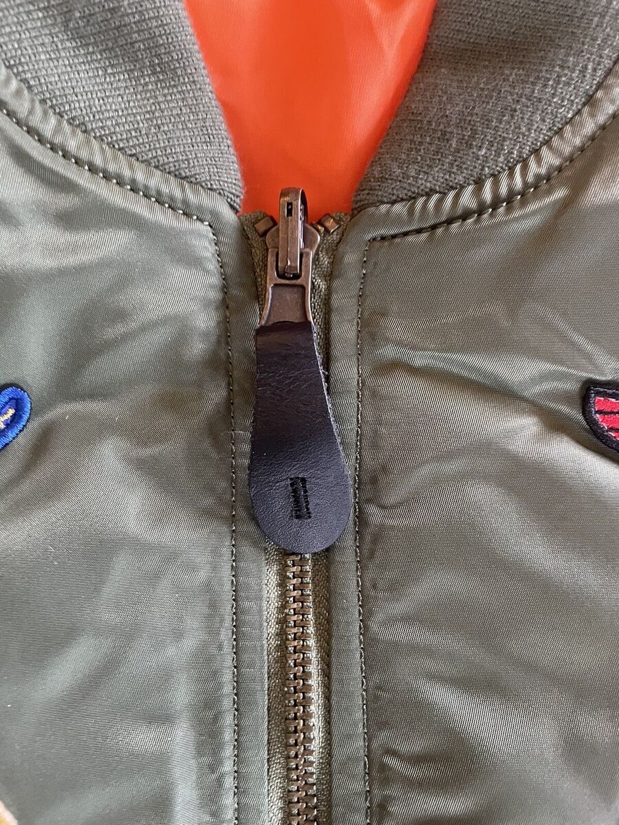 Top Gun Jacket ALPHA INDUSTRIES Full-zip MA-1 Bomber Flyer's Top Gun Jacket ALPHA INDUSTRIES Full-zip MA-1 Bomber Flyer's