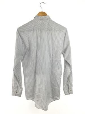 BURBERRY BLACK LABEL Long Sleeve Shirt 40 Cotton WHT Stripe BURBERRY BLACK LABEL Long Sleeve Shirt 40 Cotton WHT Stripe