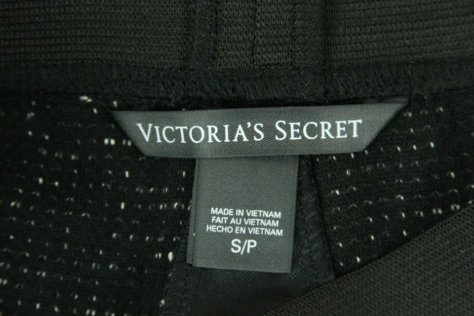 Victoria's Secret Skirt Flare A-Line Tweed Knit Faux Leather Black S - Image 2 of 4