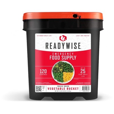 ReadyWise 120 Serving Freeze-Dried Vegetable Bucket