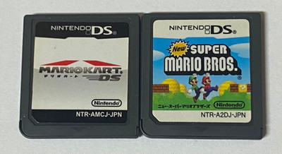 Nintendo DS Lot of 2 - Mario Kart DS & New Super Mario Bros - ELcx538 - Japanese