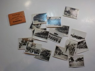 Lotto 20 Foto WW2 Carro Armato Parigi Liberazione 1944 Foto Armistizio WW II Francia