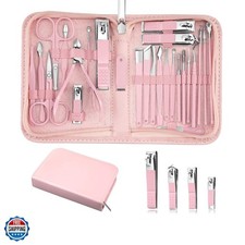 26-Piece Professional Manicure Set,Features Stainless Steel Tools, Carbon Ste...