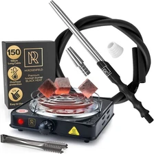 M. ROSENFELD Hookah Hose with Adapter & Mouthpiece - Cleanable Hookah... 