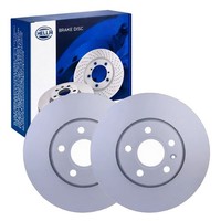 2X Hella Bremsscheiben 296Mm Vorne Passend FüR Volvo S60 S90 V60 V90 5587