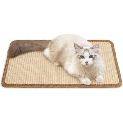 Katzenkratzmatte aus Natur-Sisal - 50 x 30 cm - Langlebiges Katzenmöbel in Beige