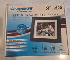 Pandigital Panimage Digital Photo Frame NEW PI8004W01B 8-Inch LED Black