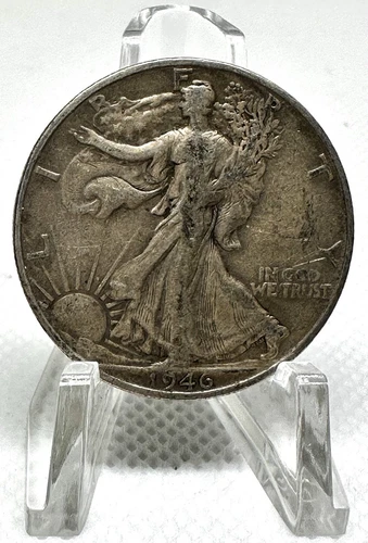 Photo of a 1946-S Walking Liberty Half Dollar from an eBay listing that sold on Jul 18, 2026