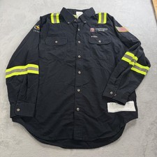 MCR Safety FR Button Shirt Mens XL Ripstop Summit Breeze Vented Flame Resist