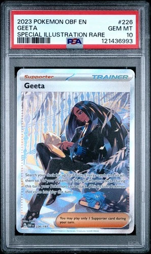 PSA 10 - SV3 Obsidian Flames - Geeta - 226/197 - Special Illustration Rare