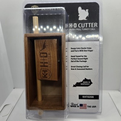 Knight & Hale KHT0208 HD Cutter Friction Turkey Call Brown Wood **READ