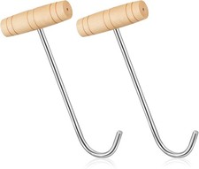 Moxweyeni 2 Pcs Boot Pulls with Handle Hooks Long 9.45 x 4.3 Inches