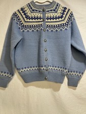 Vintage O. Allers Nilssen Norway Handmade Wool Sweater Women's Size S