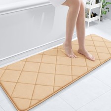 OLANLY 59x20 Memory Foam Bath Mat, Ultra Soft Absorbent Bathroom Rug, Machine Wa