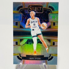 DANA EVANS 2024 Panini Select WNBA SILVER Prizm CONCOURSE Level #15 Lynx #73 Sky