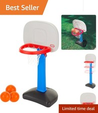 Blue Easy Score Basketball Set - Adjustable for Growing Kids with Oversized Rim
