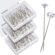 Outus Diamond Bouquet Pins Rhinestones Corsages Pins 2 Inch Crystals Gems Diamon