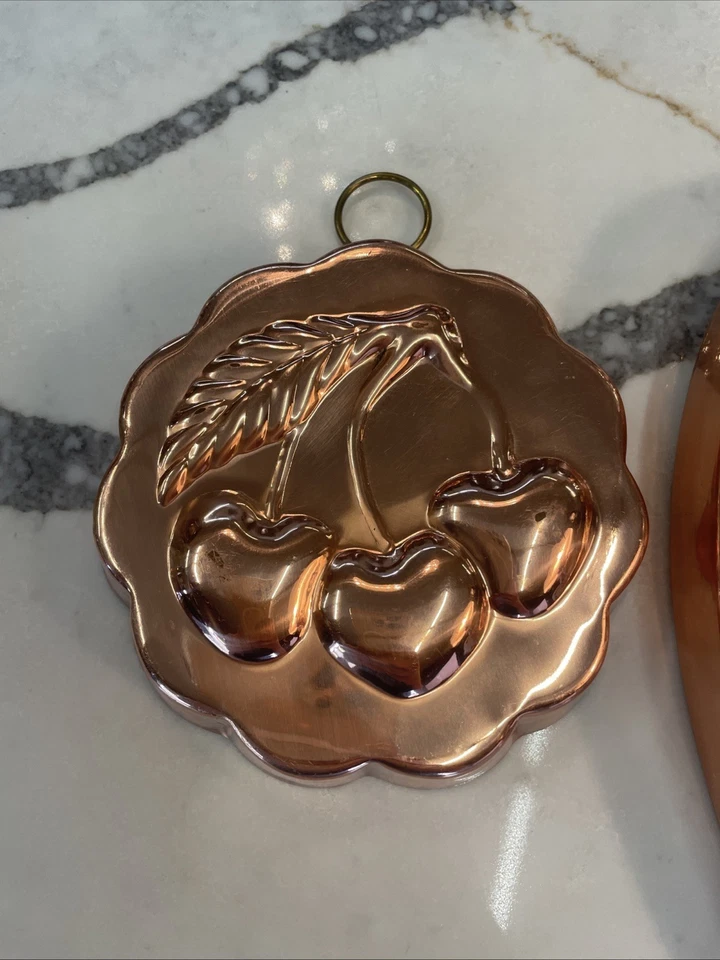Moldes de pared para hornear de color estaño cobre cerezos y patos Foto 3 de 4