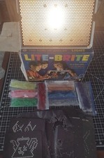 Vintage ORIGINAL 1967 "LITE BRITE" Hasbro Toy Light Bright w/ Original Box