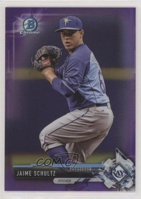 2017 Bowman Chrome Prospects Purple Refractor 111/250 Jaime Schultz #BCP133 1u6