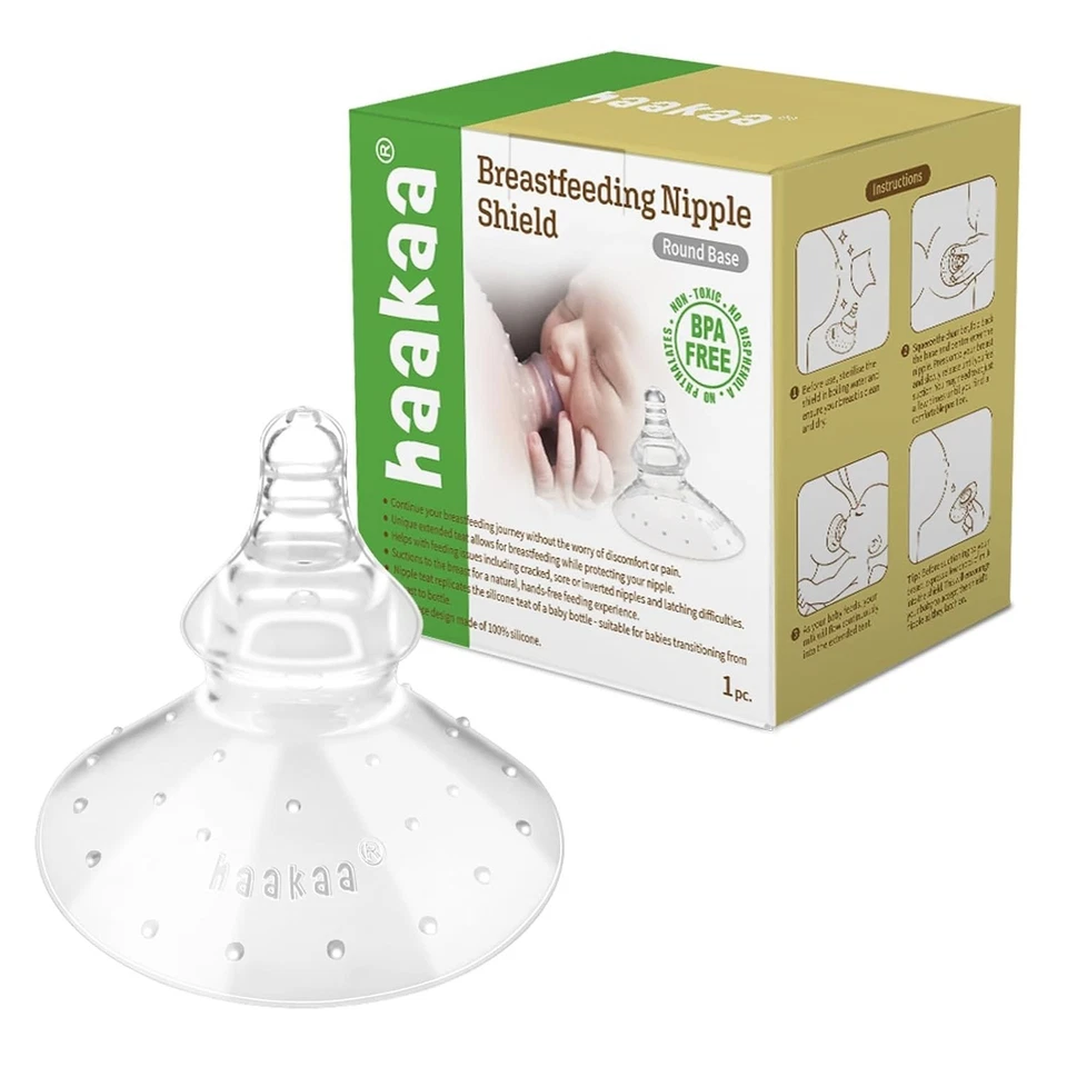 Ортодонтические щитки для сосков грудного вскармливания - переменный поток с футляром для хранения - Изображение 3 из 4