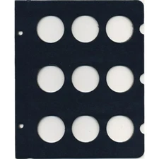 Blank Page for Whitman Classic Coin Albums - 43.25mm Openings