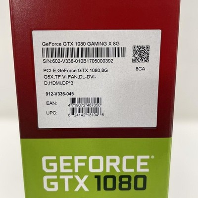 【訳あり】NVIDIA GeForce GTX 1080 8GB MSI GeForce GTX 1080 Nvidia GAMING X 8GB Graphics Card JAPAN w