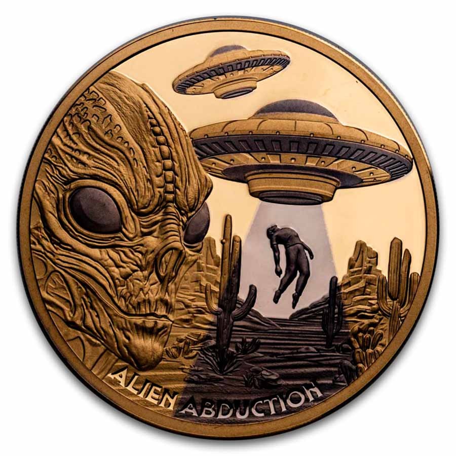 2025 Niue 1 oz Gold Proof Alien Abduction (with Box & COA) | eBay