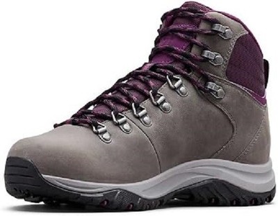 COLUMBIA 100 MW TITANIUM OUTDRY HIKING BOOTS NEW WOMEN'S SIZE 8 GREY/CHERRY