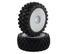 Pro-Line Badlands MX Pre-Mounted 1/8 Buggy Tires White 2 M2 PRO9067-31