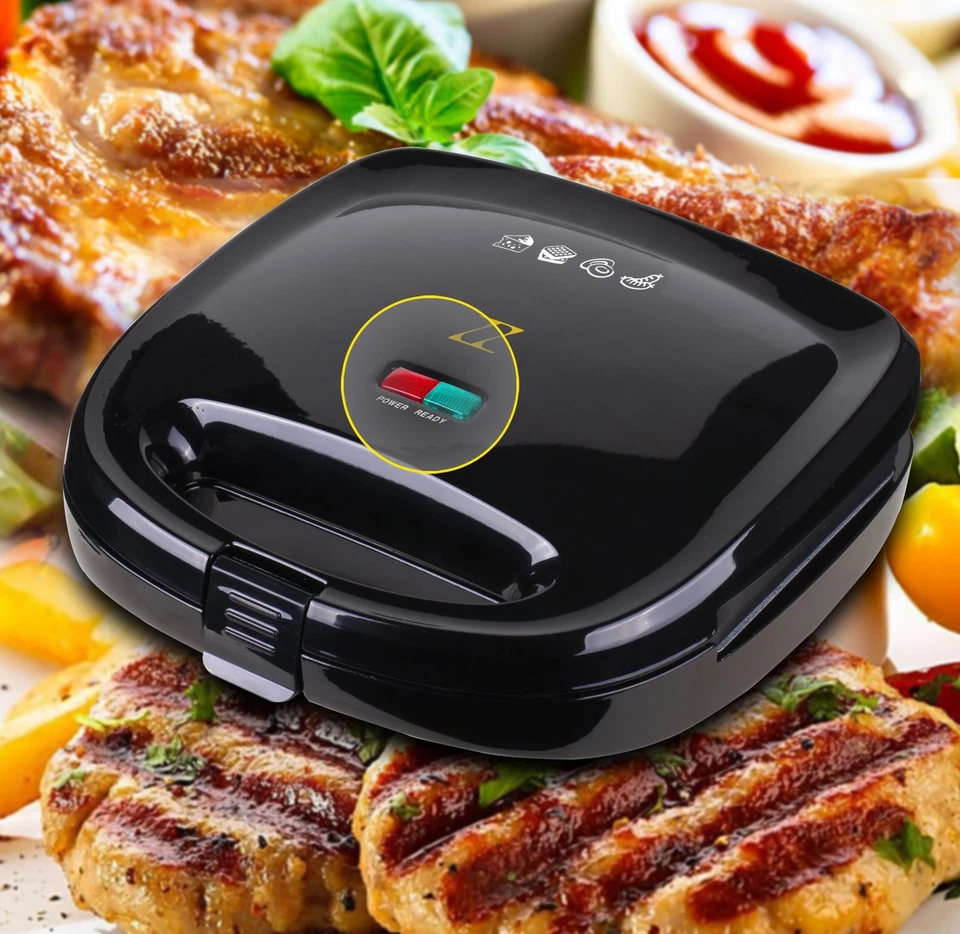 Breakfast Sandwich Maker with Sets of Detachable Non-stick Plate S6141A-B - Изображение 4 из 4