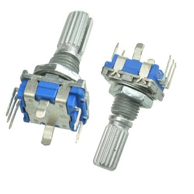 5pcs Rotary encoder with switch EC11 Audio digital potentiometer 20mm handle #bv
